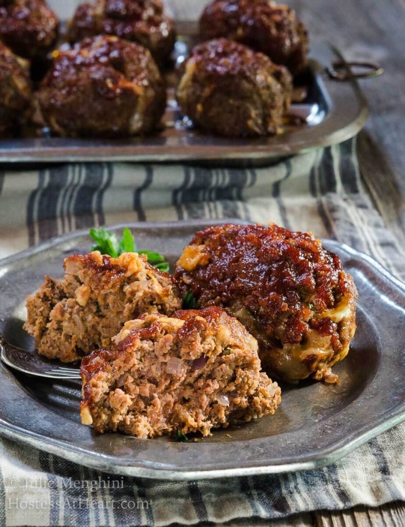 Lightened-up Cheesy Meat Loaf Minis 