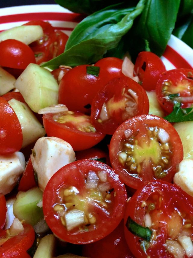 Italian Tomato Mozzarella Salad Story