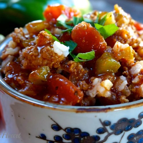 Fresh and Delicious Stuffed Pepper Soup - Hostess At Heart