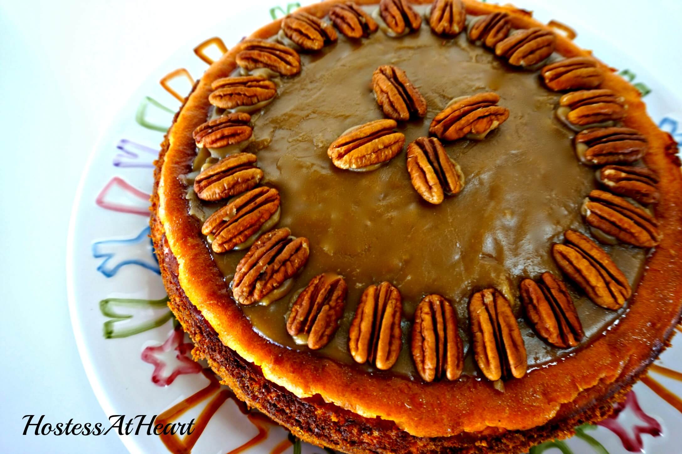 Pumpkin Pecan Cheesecake - HostessAtHeart