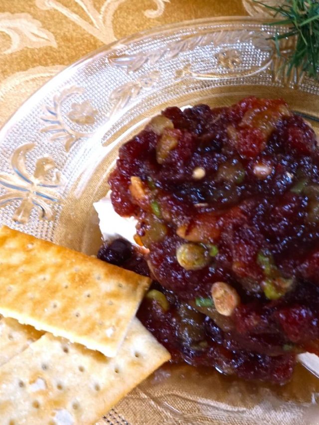 Festive Cranberry Cheese Spread Story