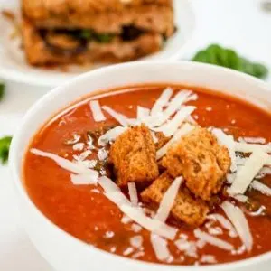 Easy Tomato Florentine Soup is your childhood tomato soup all grown up.