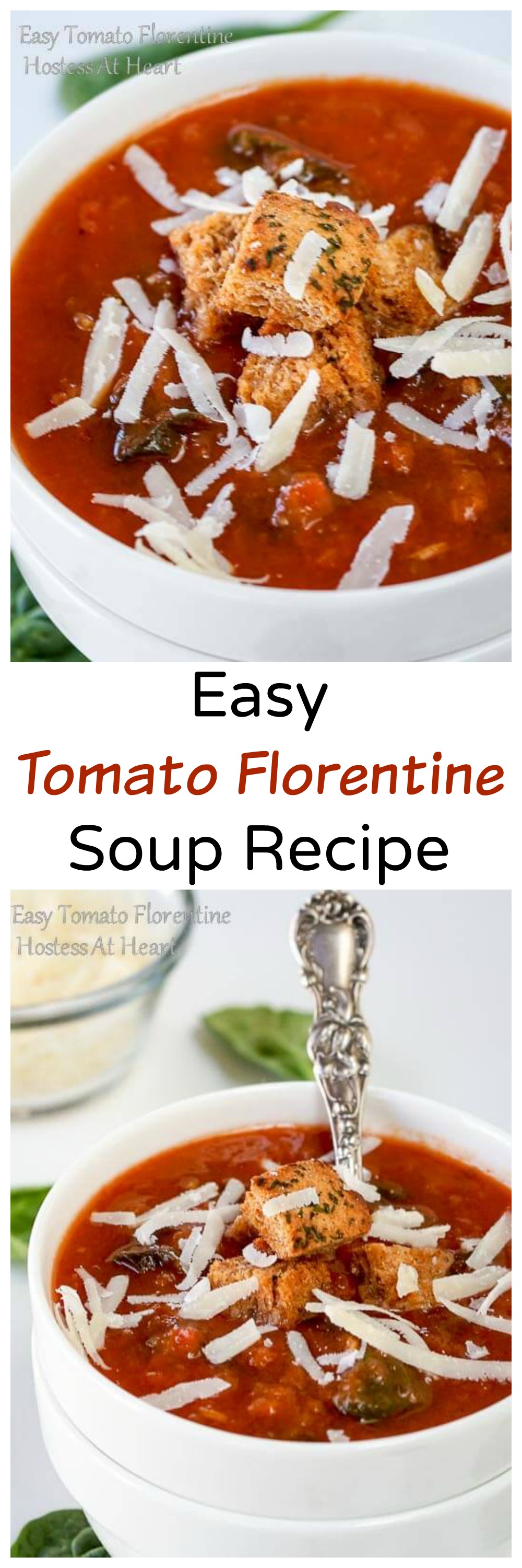 Easy Tomato Florentine Soup Recipe - Hostess At Heart
