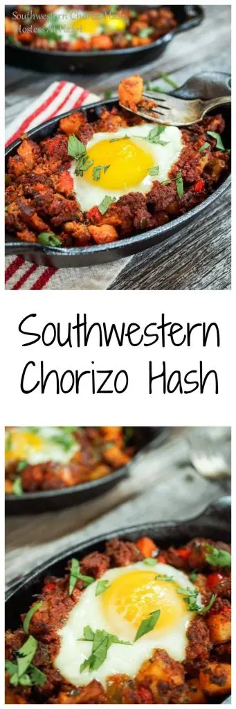 Southwestern Chorizo Hash with Poached Eggs - Hostess At Heart