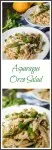 Asparagus Orzo Salad is an easy and delicious salad that is made with whole grain orzo, fresh lemon, crisp asparagus, and feta. It makes the perfect summer dish! | HostessAtHeart.com