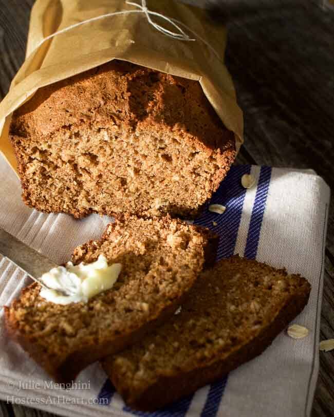 Easy Applesauce Bread Recipe (with Oatmeal) Hostess At Heart