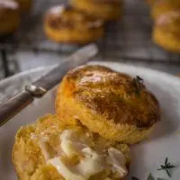 Herb Topped Sweet Potato Biscuits | Hostess At Heart