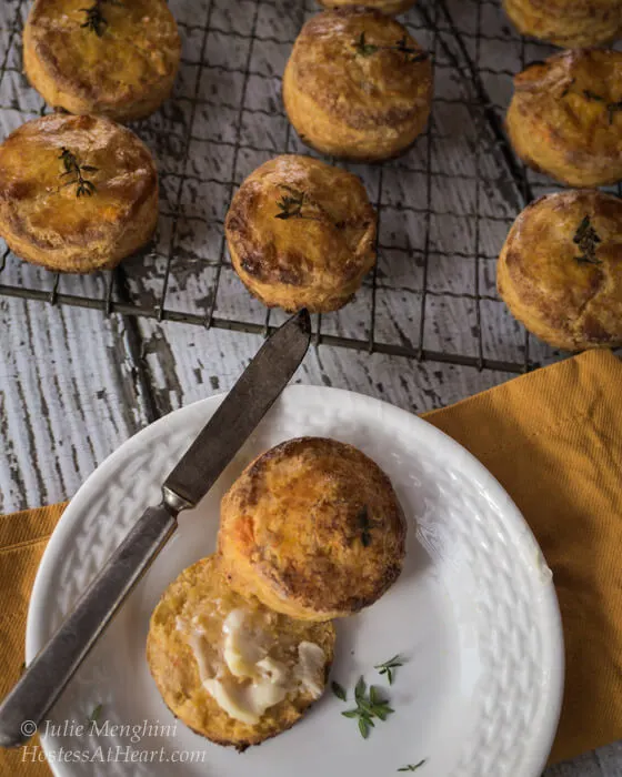 Herb Topped Sweet Potato Biscuits | Hostess At Heart