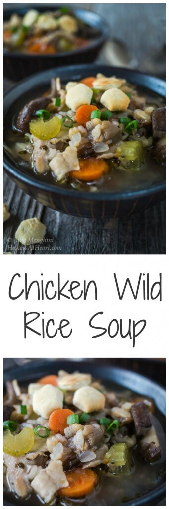 Easy and Healthy Chicken Wild Rice Soup - Hostess At Heart