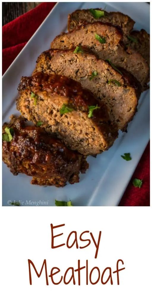 A white plate layered with slices of meatloaf.