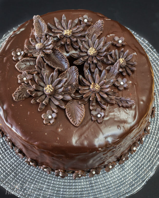 Chocolate Vodka and Kahlua guarantee a moist and delicious Black Russian cake | hostessatheart.com