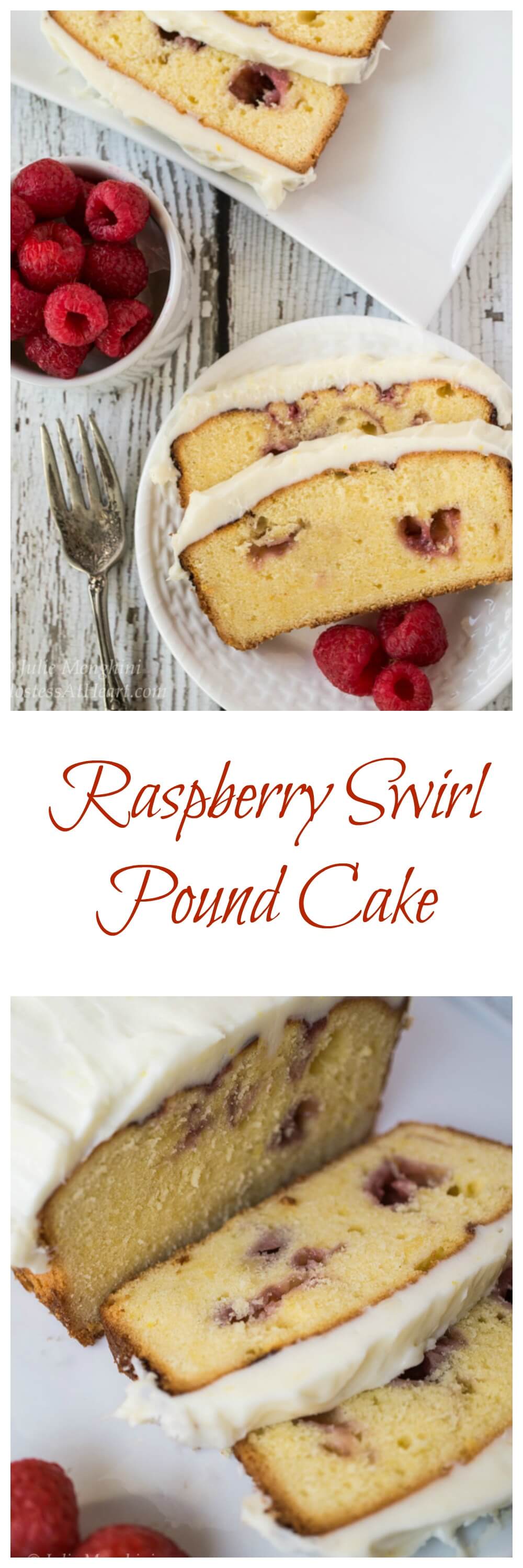 Raspberry Swirl Pound Cake Recipe - Hostess At Heart