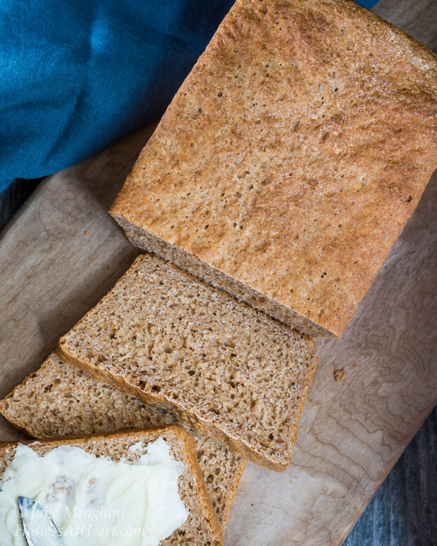 Spelt Bread is an ancient grains flour. The sweet nutty flavor makes one delicious bead.