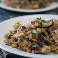 Farro with Mushrooms is a delicious and wholesome recipe.