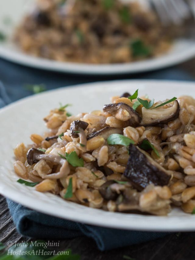 Farro with Mushrooms and Thyme Story