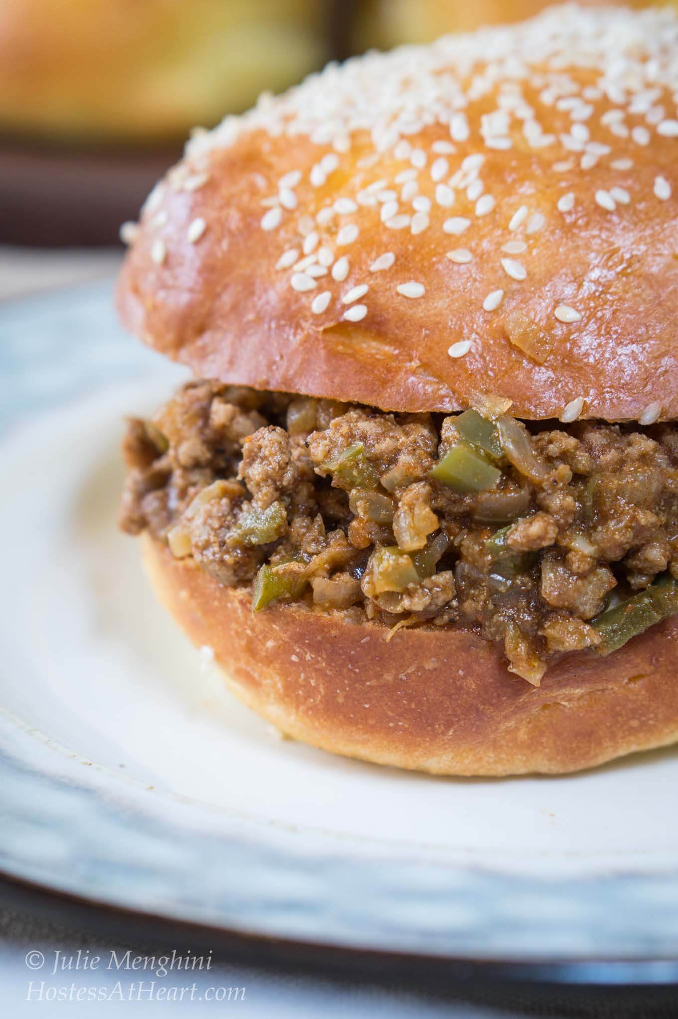 Spicy Beef Sloppy Joes Recipe - Hostess At Heart