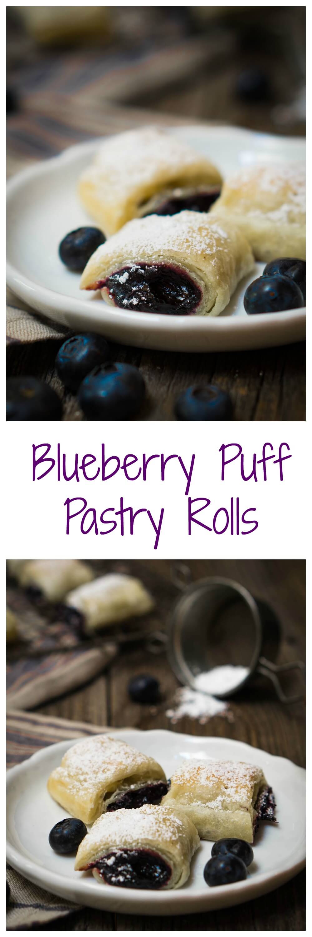 Blueberry Puff Pastry Rolls Recipe - Hostess At Heart