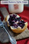 This Loaded Blueberry Muffin recipe says it all. It isn't overly sweet and is definitely all about the berries. It's perfect for breakfast, snack or with any meal when you'd like a slightly sweet addition | HostessAtHeart.com