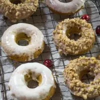 Cranberry Vanilla Baked Donuts are soft, tender, and delicious. They can be made in a jiffy and topped with anything you desire | HostessAtHeart.com