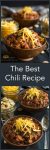 The Best Chili Recipe will change the way you make chili from now on. It has a secret ingredient that takes this dish to the next level. It's easy to make and makes enough for a crowd | HostessAtHeart.com