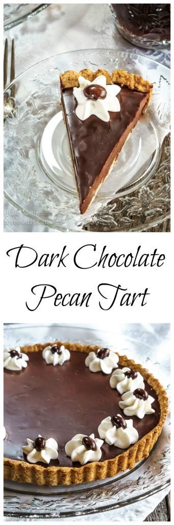 This Dark chocolate Tart is fancy enough to impress but quick and easy enough to make any time for that very special someone. | HostessAtHeart.com