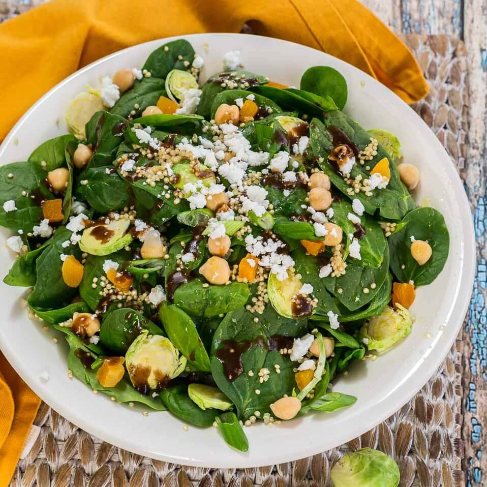 Popeye Approved Vegetarian Spinach Power Salad 