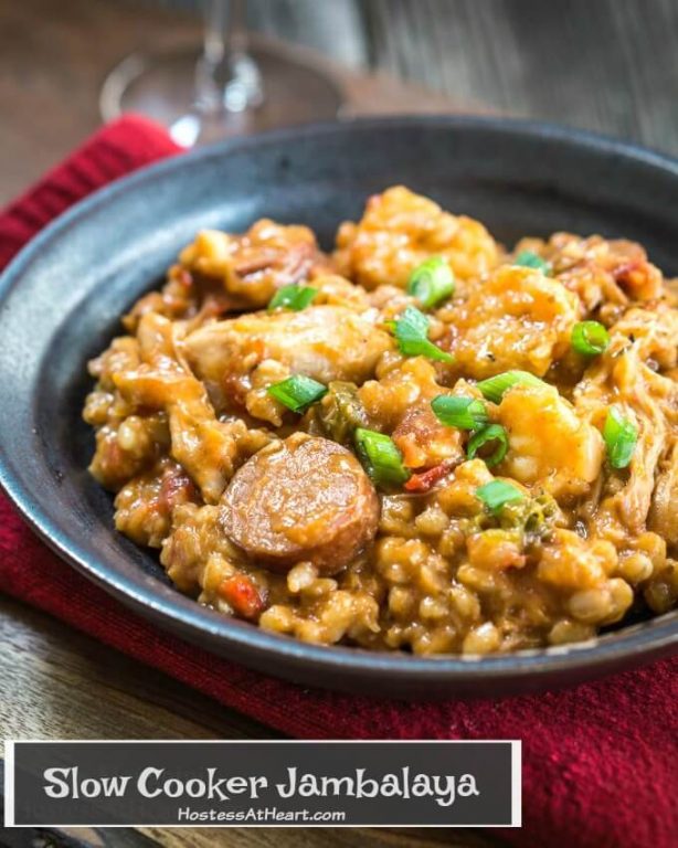 The Best Slow Cooker Jambalaya with Farro Hostess At Heart