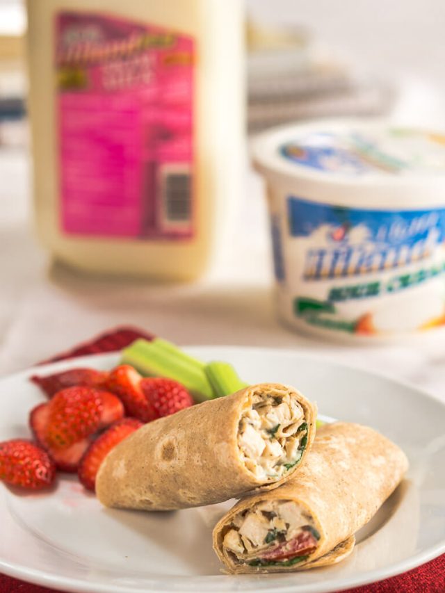Healthy Whole Grain Chicken Wraps and Pinwheels Story