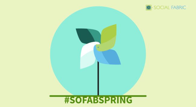 Spring banner for a compilation post sponsored by So Fab.