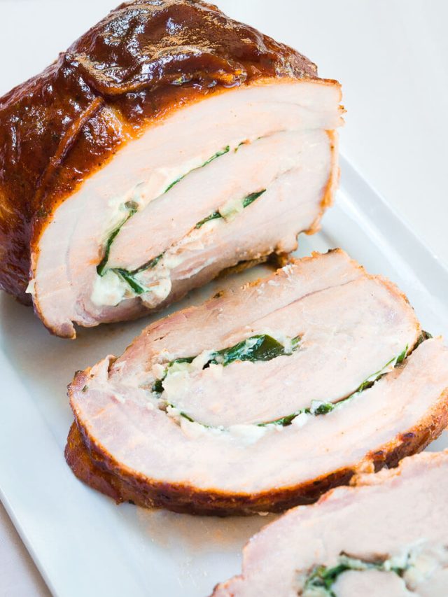 Spinach and Goat Cheese Pork Roulade Story