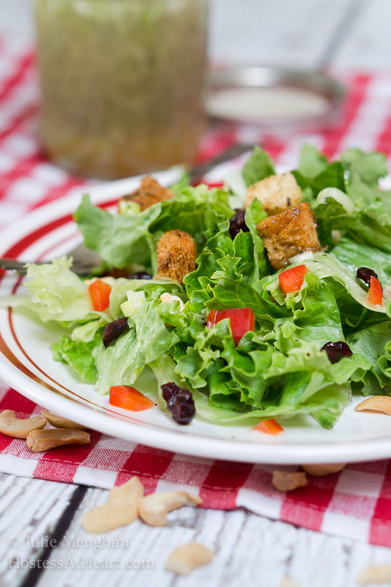 Favorite Green Salad with Sweet Poppyseed Dressing - Hostess At Heart