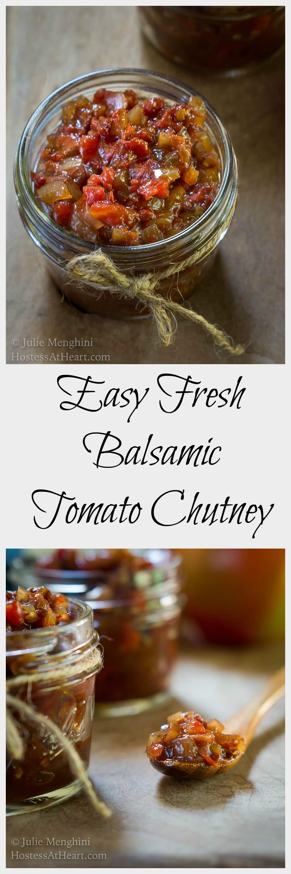 Easy Fresh Balsamic Tomato Chutney Recipe | Hostess At Heart