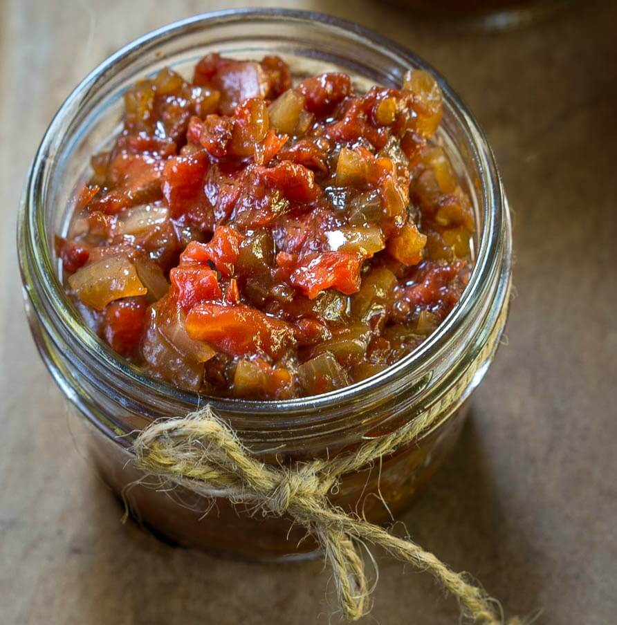 Easy Fresh Balsamic Tomato Chutney Recipe Hostess At Heart   Easy Fresh Balsamic Tomato Chutney Recipe No WM Square 1 