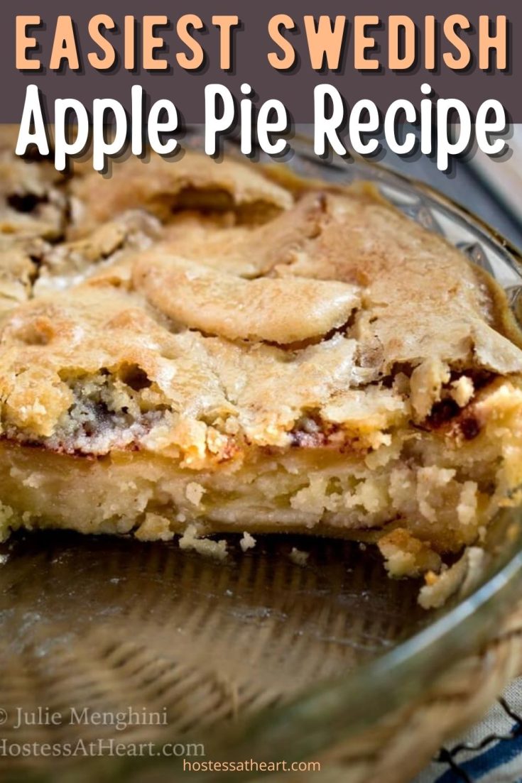 Swedish Apple Pie Recipe (The Easiest Pie You'll Ever Make) Hostess