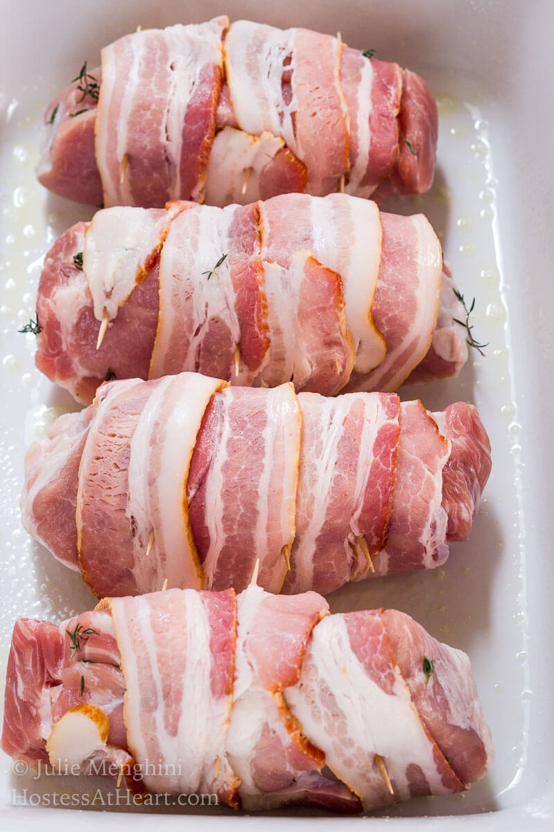 Food isn't just food when you add layers of flavor with quality ingredients.&nbsp; Gouda Cheese and Apple Stuffed Pork Chops are like a party of the senses and more of an experience than a meal. #ad | Hostessatheart.com