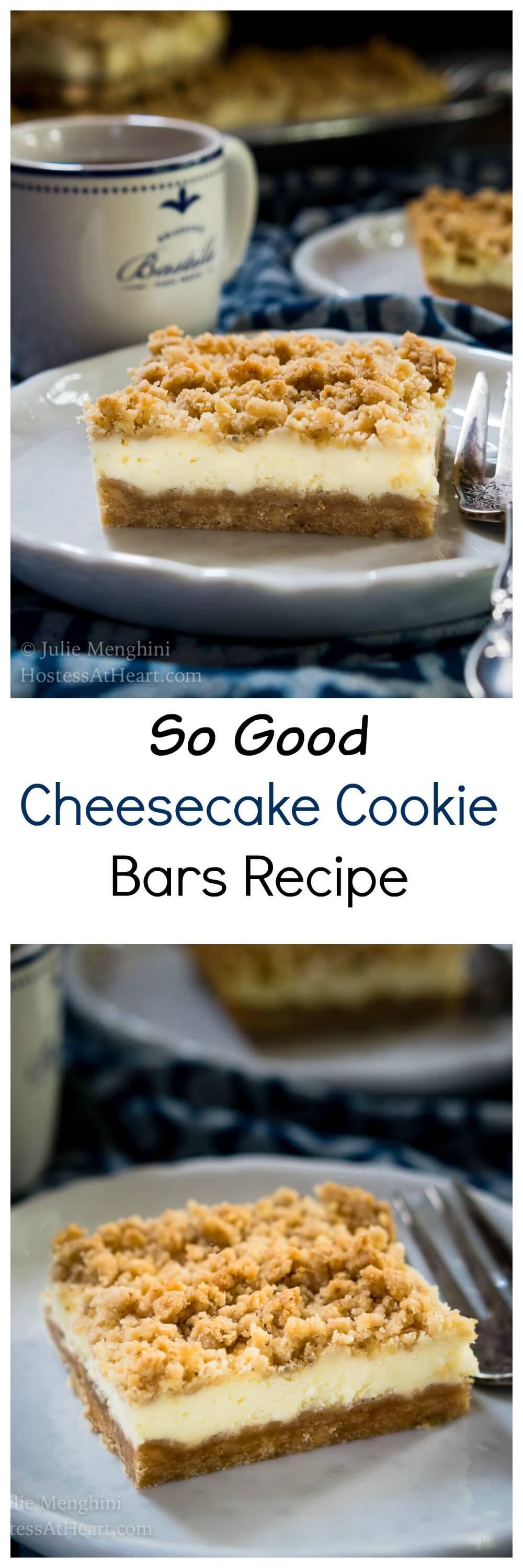 So Good Cheesecake Cookie Bars | Hostess At Heart