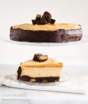 Buckeye Brownie Cheesecake is decadent and delicious. The looks that you get when you cut into this rich and creamy cheesecake will have you making it over and over. | HostessAtHeart.com