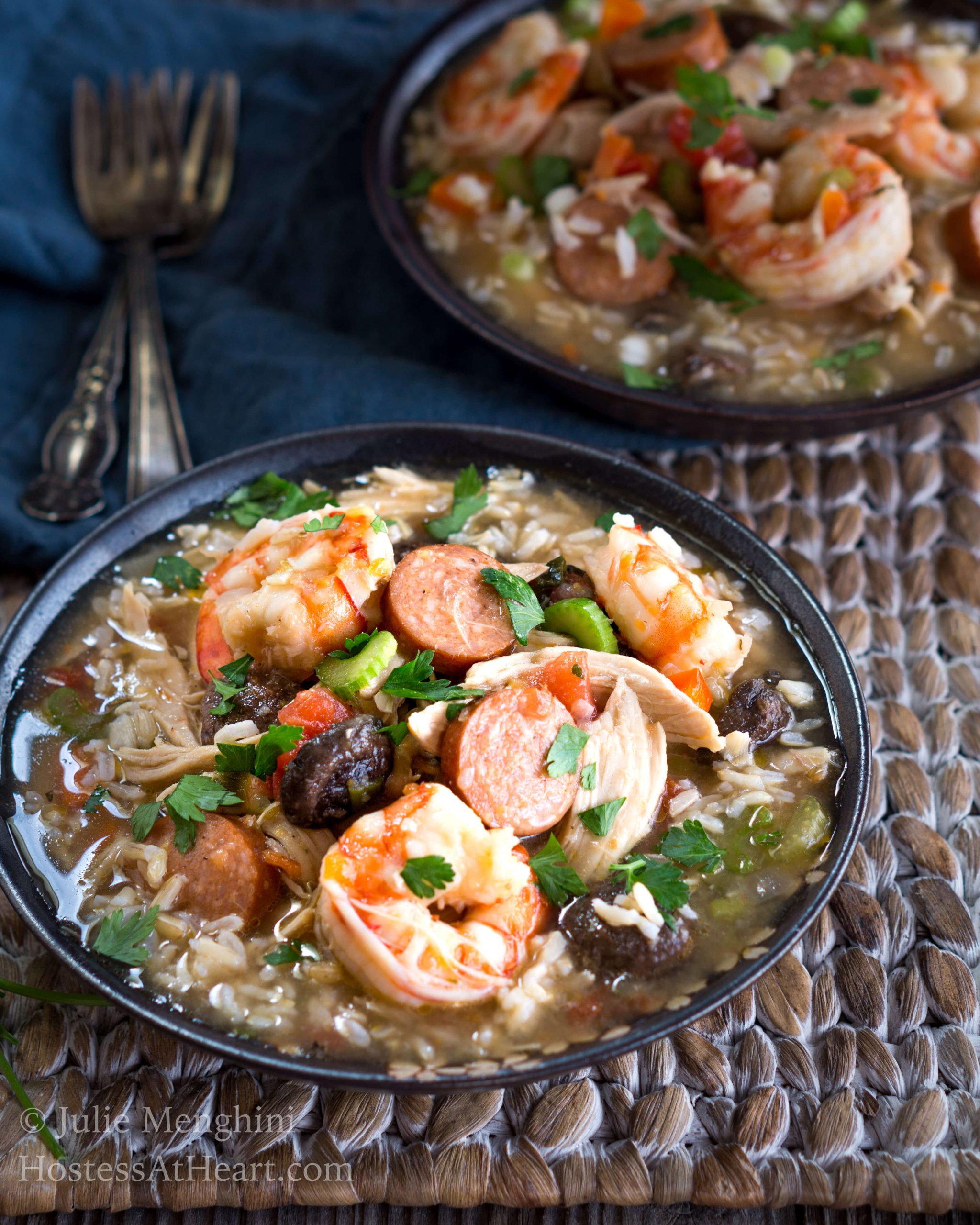 Chicken, Shrimp and Sausage Gumbo