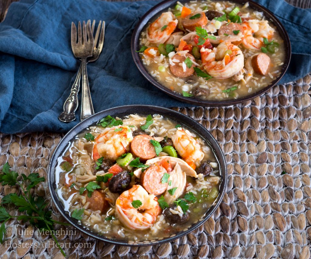 Chicken, Shrimp, and Sausage Gumbo