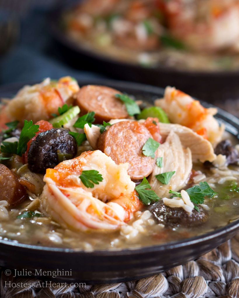 Chicen, Shrimp, and Sausage Gumbo