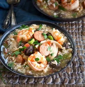 Chicken, Shrimp, and Sausage Gumbo