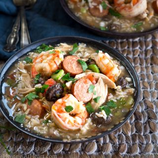 Chicken, Shrimp, and Sausage Gumbo