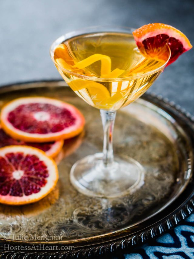 Blood Orange Godmother Cocktail with a Twist Story