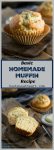 Basic homemade muffins are soft and tender with a lightly browned top like this poppyseed version!