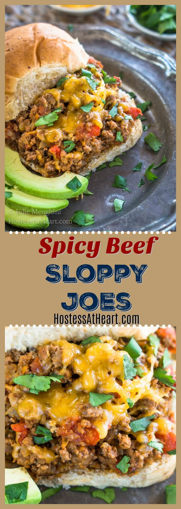 Spicy Beef Sloppy Joes Recipe - Hostess At Heart