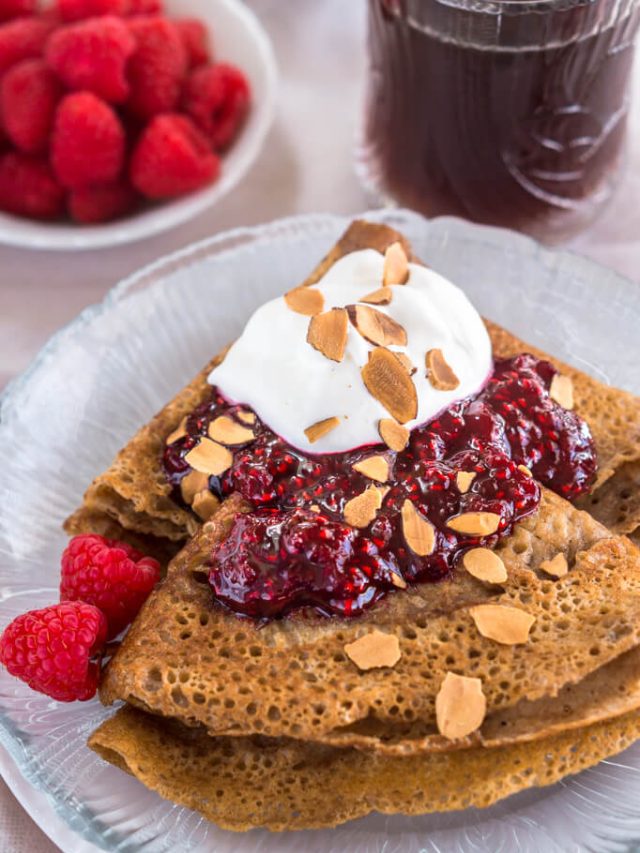 Swedish Pancakes with Raspberry Compote Story
