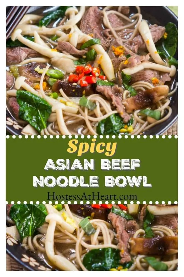 Spicy Asian Beef Noodle Bowl