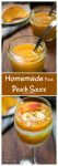 Peach Sauce collage for pinterest