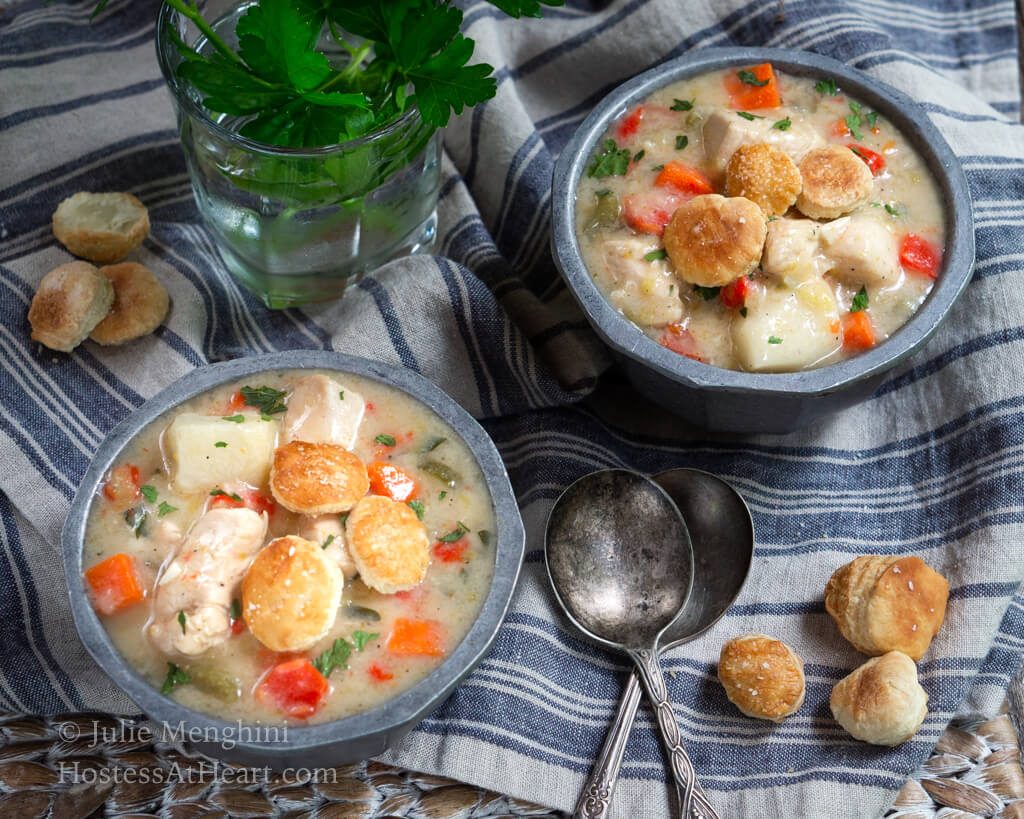 Healthier Chicken Pot Pie Soup