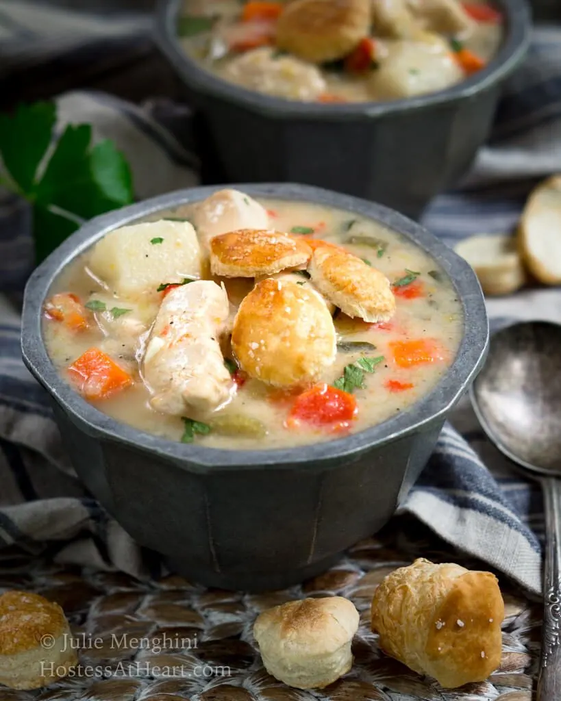 Healthier Chicken Pot Pie Soup